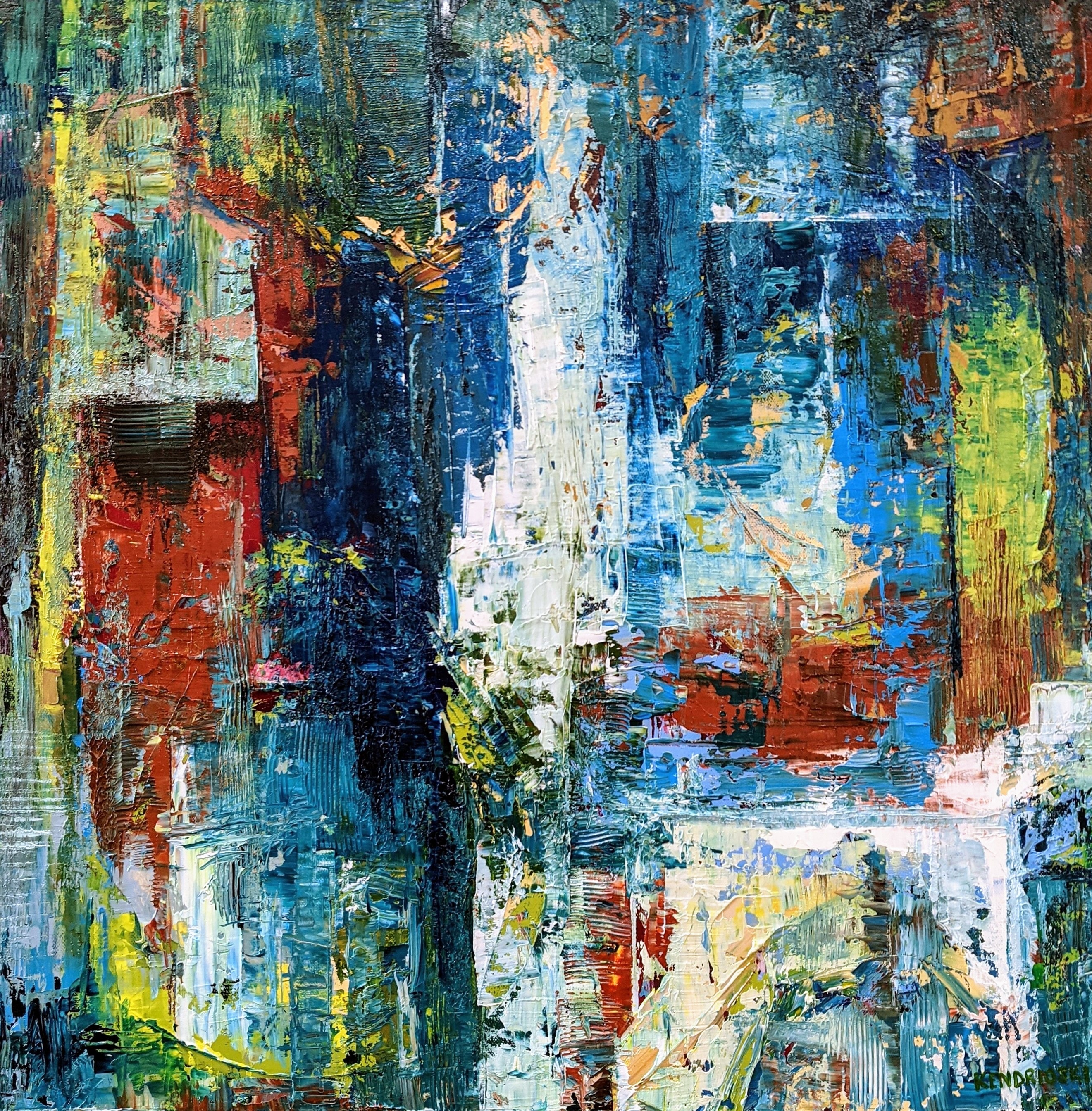 In Transit — painting by Jamie Kendrioski
