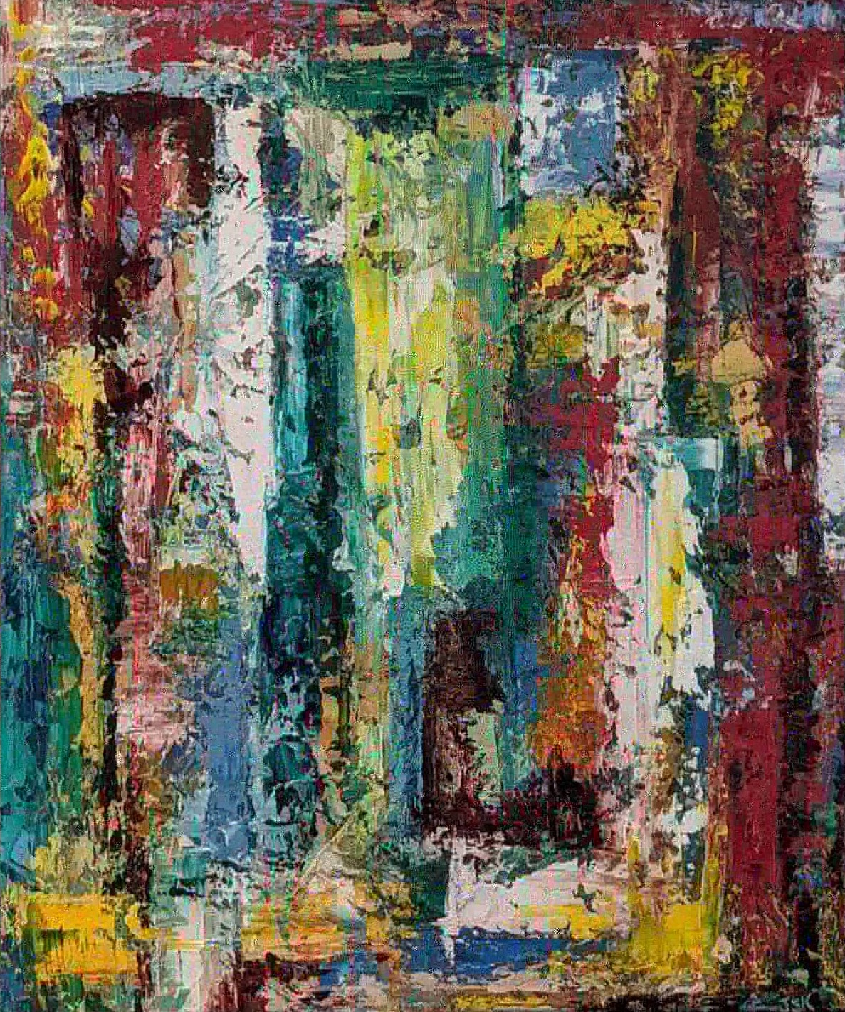 Pushing Through the Pain — painting by Jamie Kendrioski