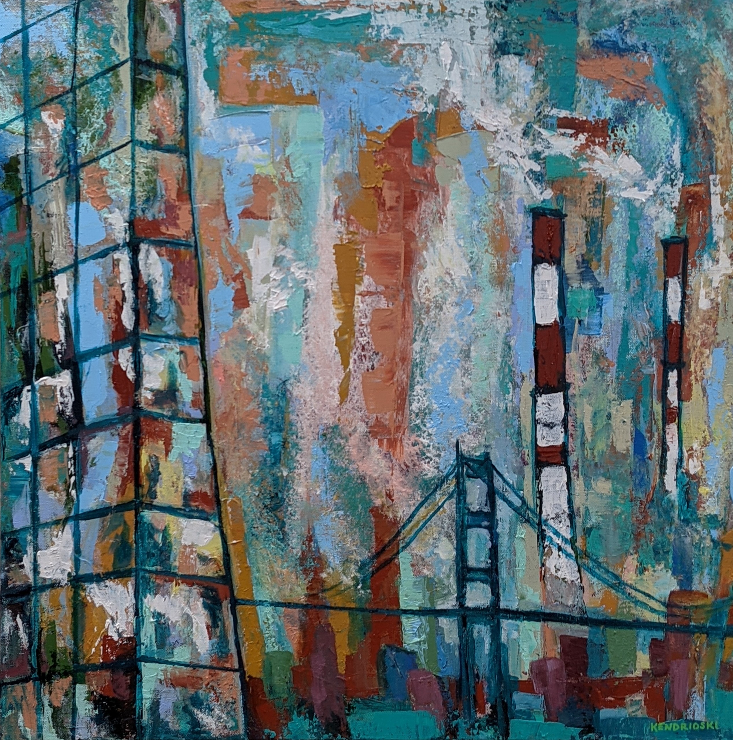 City Vibes — painting by Jamie Kendrioski